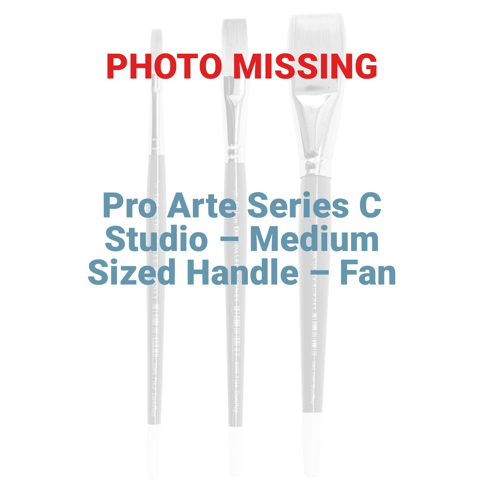 The Pro Arte Series C Studio Hog features four distinct shapes - Rounds, Flats, Filberts and Fans - for an affordable price. All are great for student painters and feature seamless nickel ferrules. The Medium size handles are sealed with a blue lacquer finish.