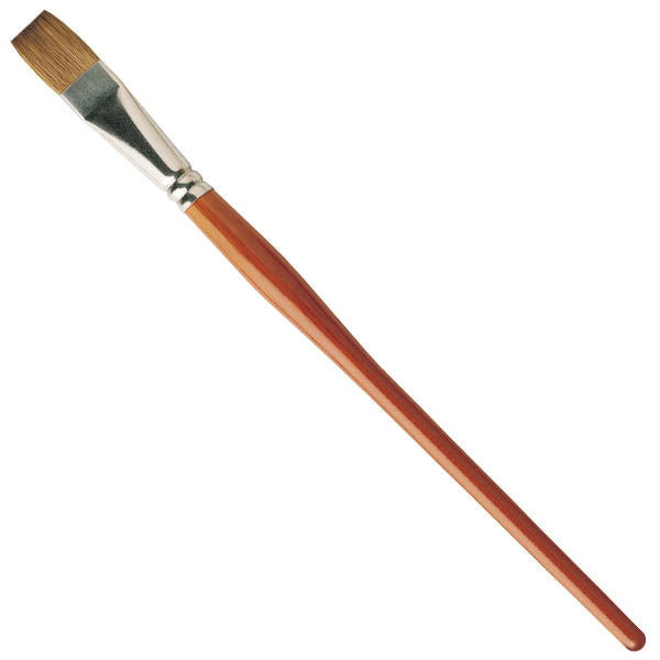 The Pro Arte Series 11 brushes are manufactured from red sable hair and possess a sharp chisel edge.  Seamless nickel ferrules. Walnut polished handles.