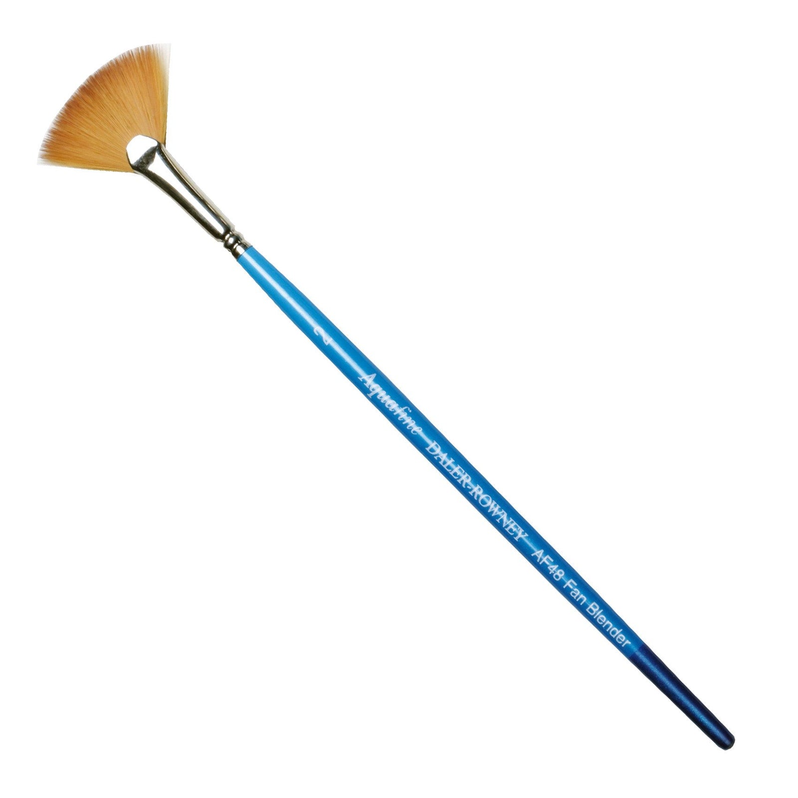 The fan-shaped head of the Aquafine brush is particularly effective for subtle colour blending on surfaces and for executing dry brush techniques. This makes it an excellent choice for painting distant trees and foreground foliage, allowing artists to achieve intricate details and smooth transitions in their work.