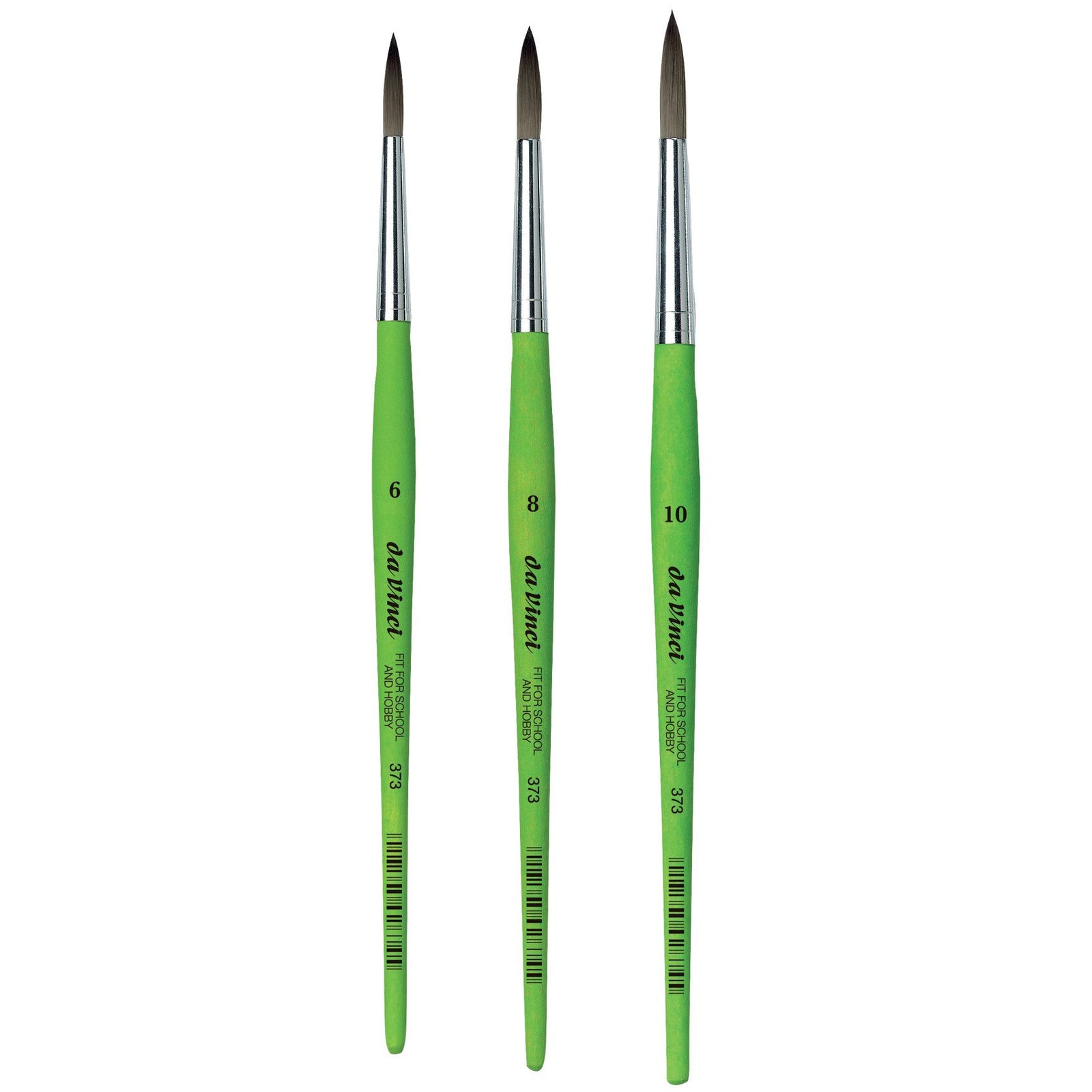 The Da Vinci 373 range of round brushes are a brilliant choice for schools, hobbies and crafts. A great general purpose brush that has been developed so that they do not lose their shape.