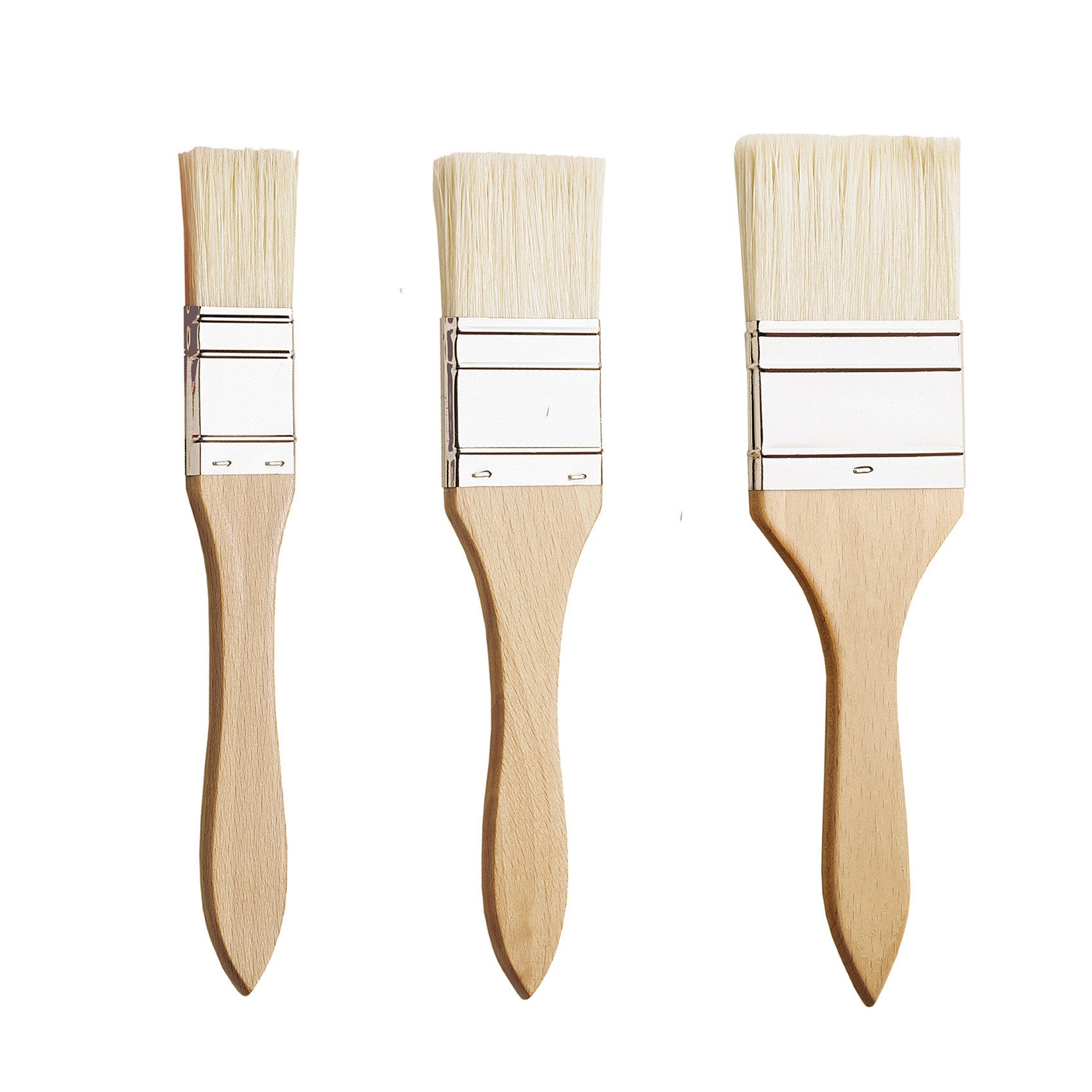 Pro Arte Series 22 varnish brushes are a range of three large-area Bristle Brushes. Ideal for applying varnish or for painting in Oil and Acrylic. The brushes are manufactured with a smooth wooden flat handle and nickel ferrule. The natural hair used provides great spring for control.