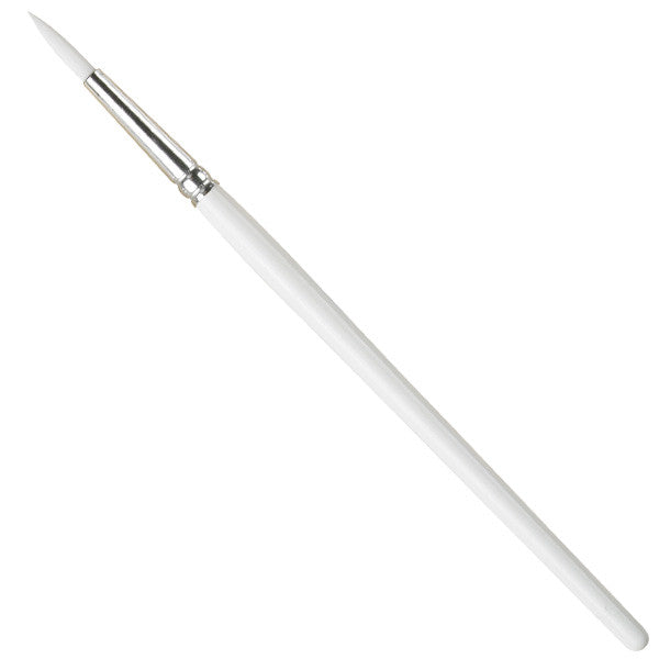 The Pro Arte Polar White all-purpose brushes are a sound choice for beginners, hobbyists, crafters and students alike. Their distinctive white nylon fibres have an excellent colour-carrying capacity and maintain their shape well. A popular range and perfect for use with all types of water-based paint. These durable but soft brushes provide soft clean paint applications.