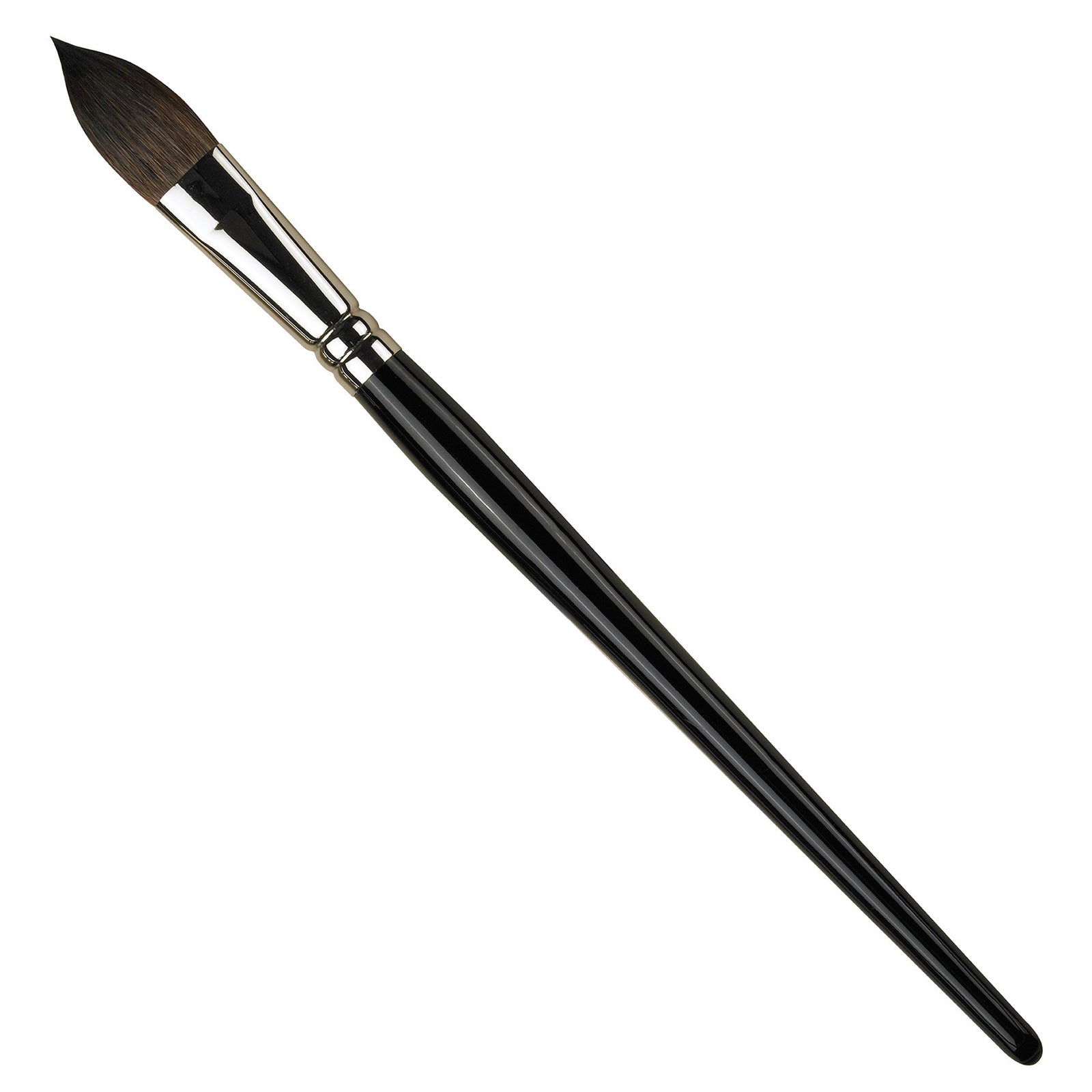 The Pro Arte Series 50 Kazan Squirrel Wash brush is manufactured with the same high-quality squirrel hair as the Pro Arte Series 7, providing superior spring and responsiveness. The Nickel brass ferrule and black, polished handle ensure the best performance and durability for any watercolour artist.