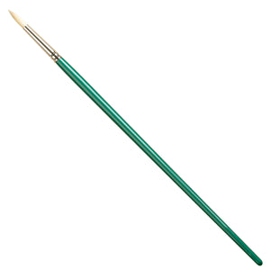 The Pro Arte Series A are crafted with the finest Jyukeis hog bristle, regarded by experts as the highest quality available. The bristles are exceptionally firm and maintain their shape even after extended periods of use and cleaning. The brushes feature seamless nickelled brass ferrules and long, polished green handles.