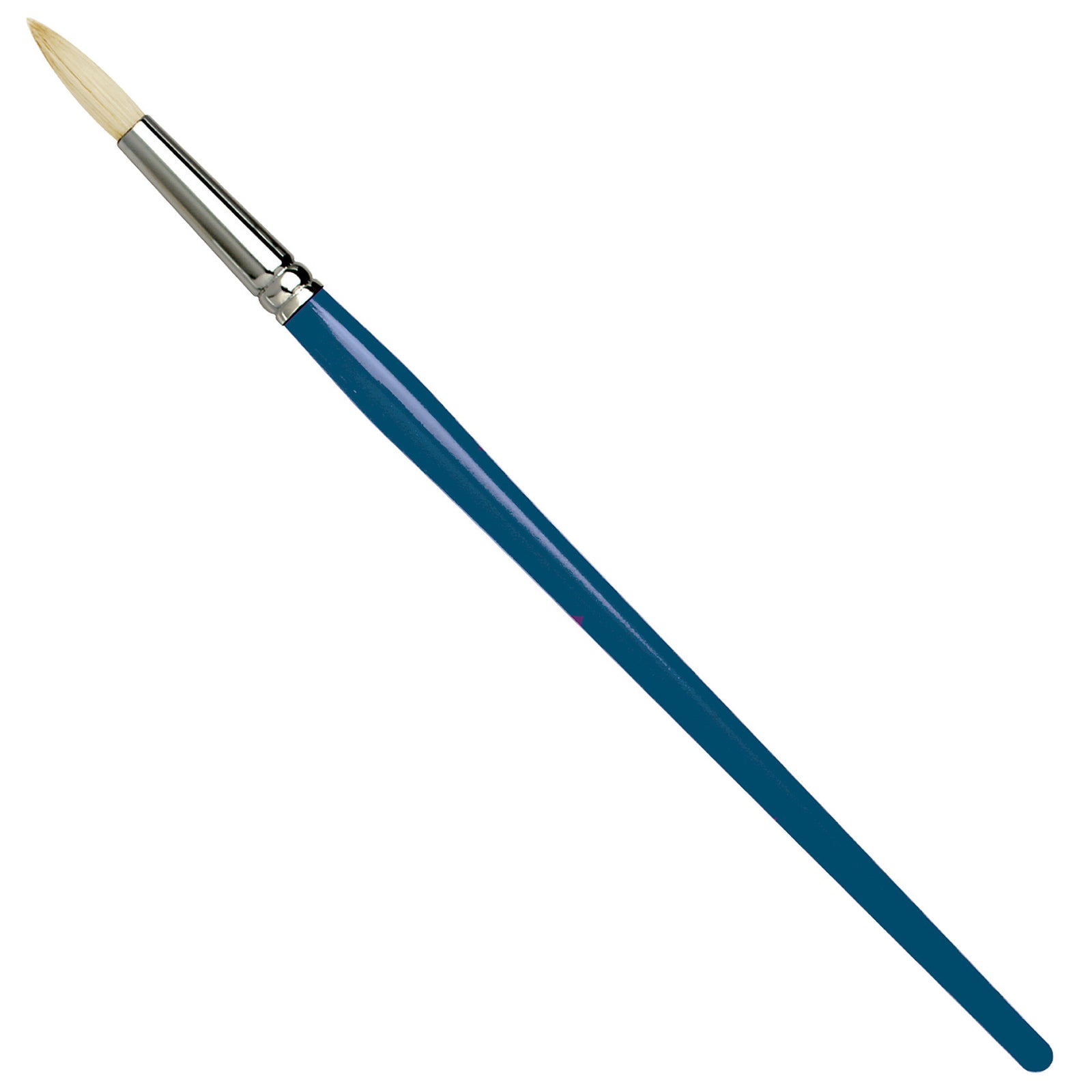 The Pro Arte Series C Studio Hog features four distinct shapes - Rounds, Flats, Filberts and Fans - for an affordable price. All are great for student painters and feature seamless nickel ferrules. The Medium size handles are sealed with a blue lacquer finish.