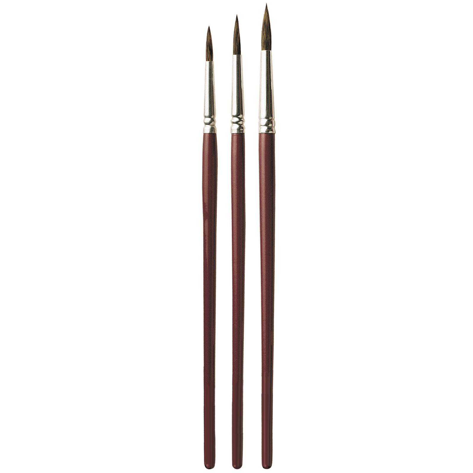 Discover the perfect balance of quality and affordability with our Pro Arte Series 6 Squirrel brush! The Canadian squirrel hair offers less spring than Kazan but is ideal for student use. Manufactured with seamless polished aluminium ferrules and lilac handles.