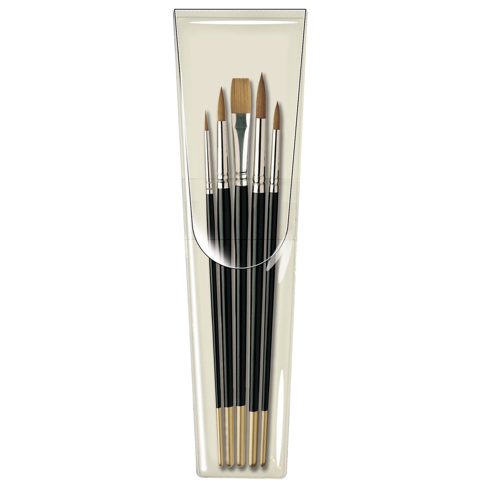 Pro Arte : Prolene Plus : Retractable (Collapsible) Watercolor Brush : Set  Of 3